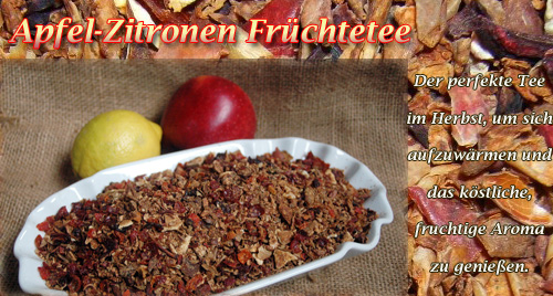 Apfel-Zitronentee von Naturix24