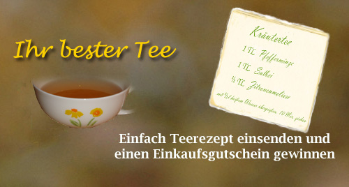 Gewinnspiel Teerezept